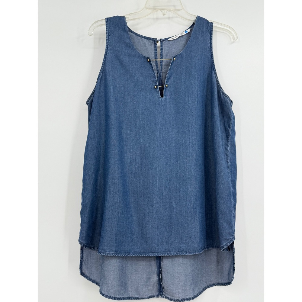 Given Kale Women's Denim Tank Top Hi-Low‎ Hemline Boho Career Casual Beach Y2K